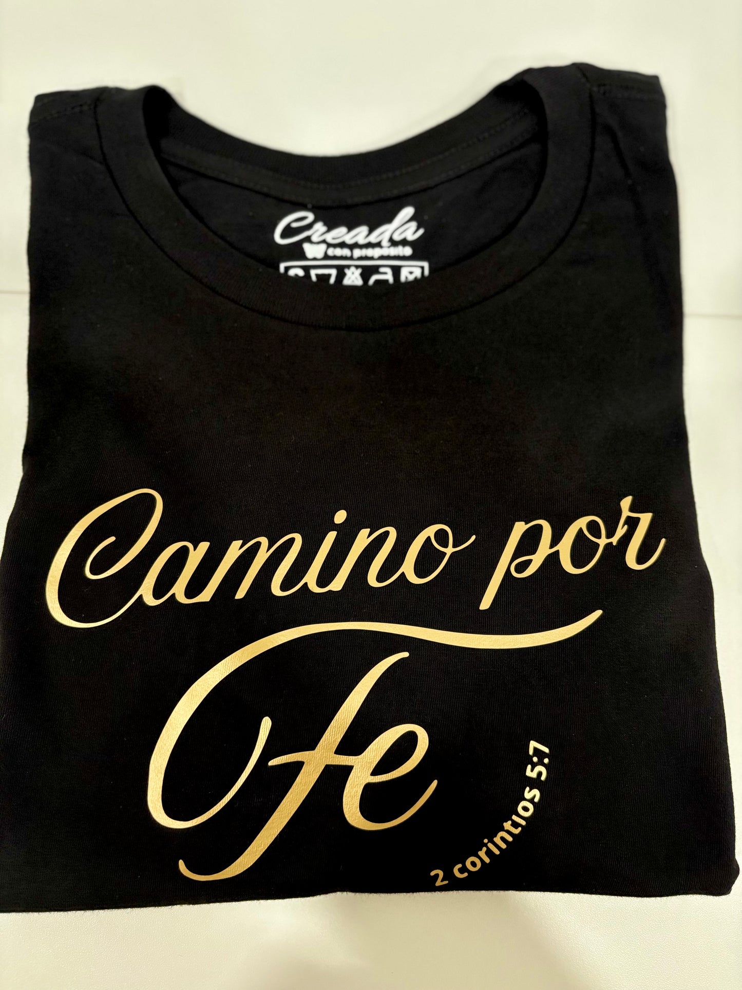 Camiseta,Camino por FE. 2-corintios 5:7