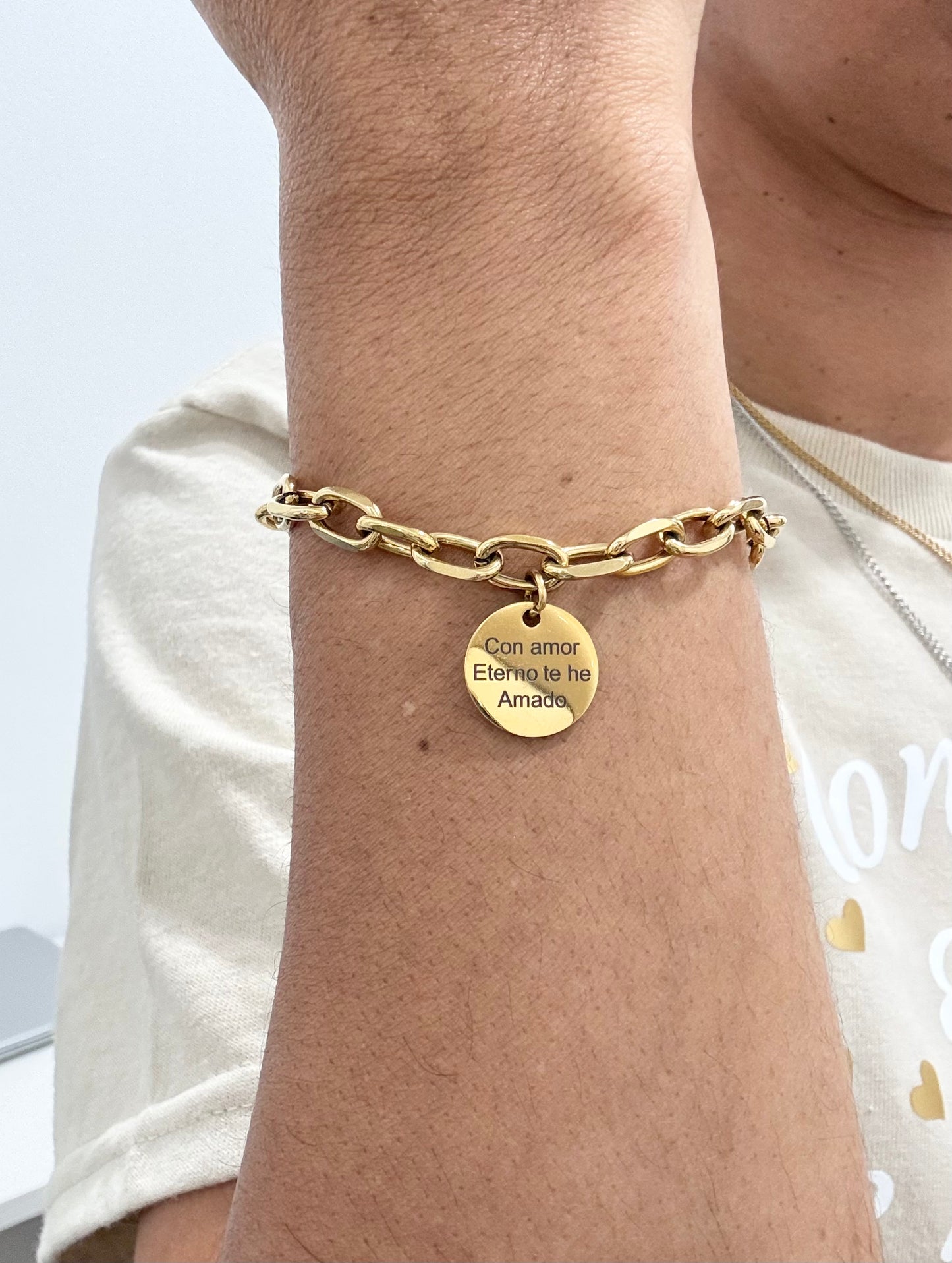 Pulsera, con amor eterno te he amado(Jeremías 31:3)