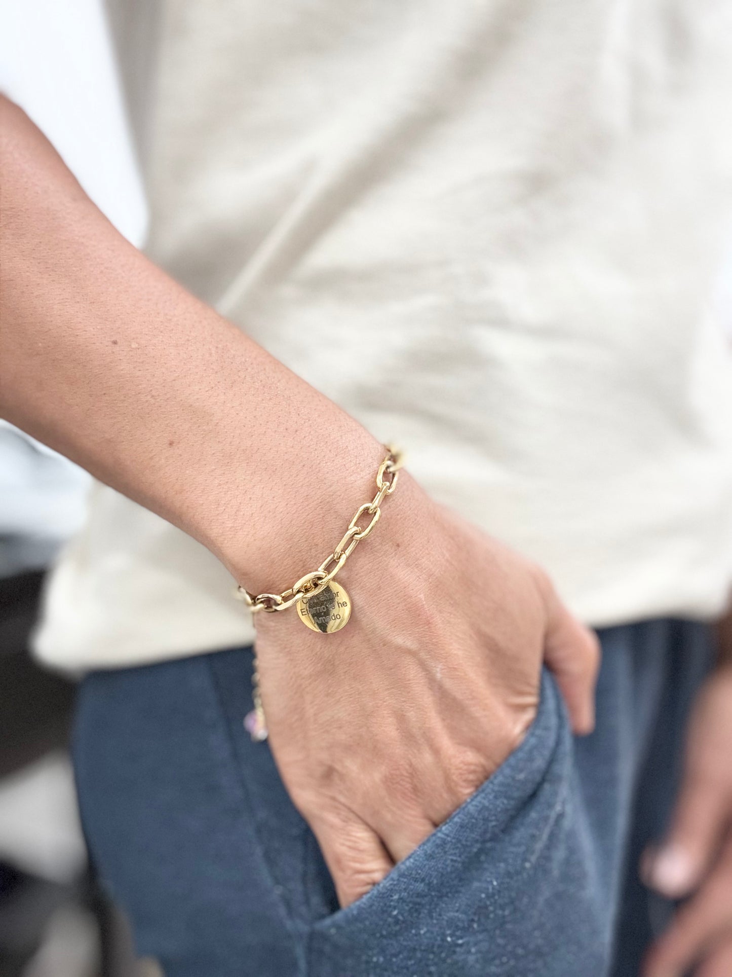 Pulsera, con amor eterno te he amado(Jeremías 31:3)