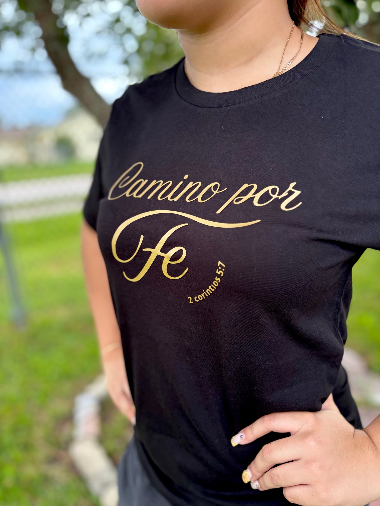 Camiseta,Camino por FE. 2-corintios 5:7