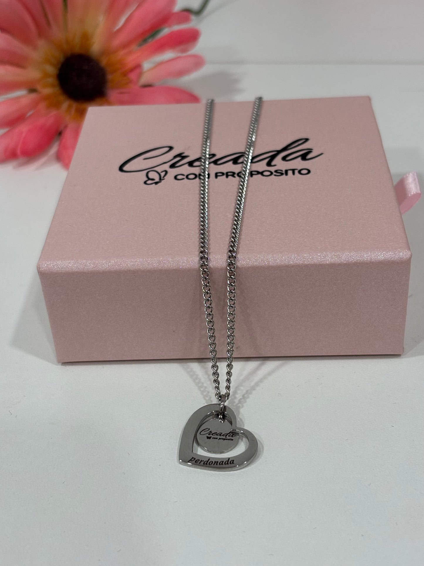 Cadena , perdonada (color plata)