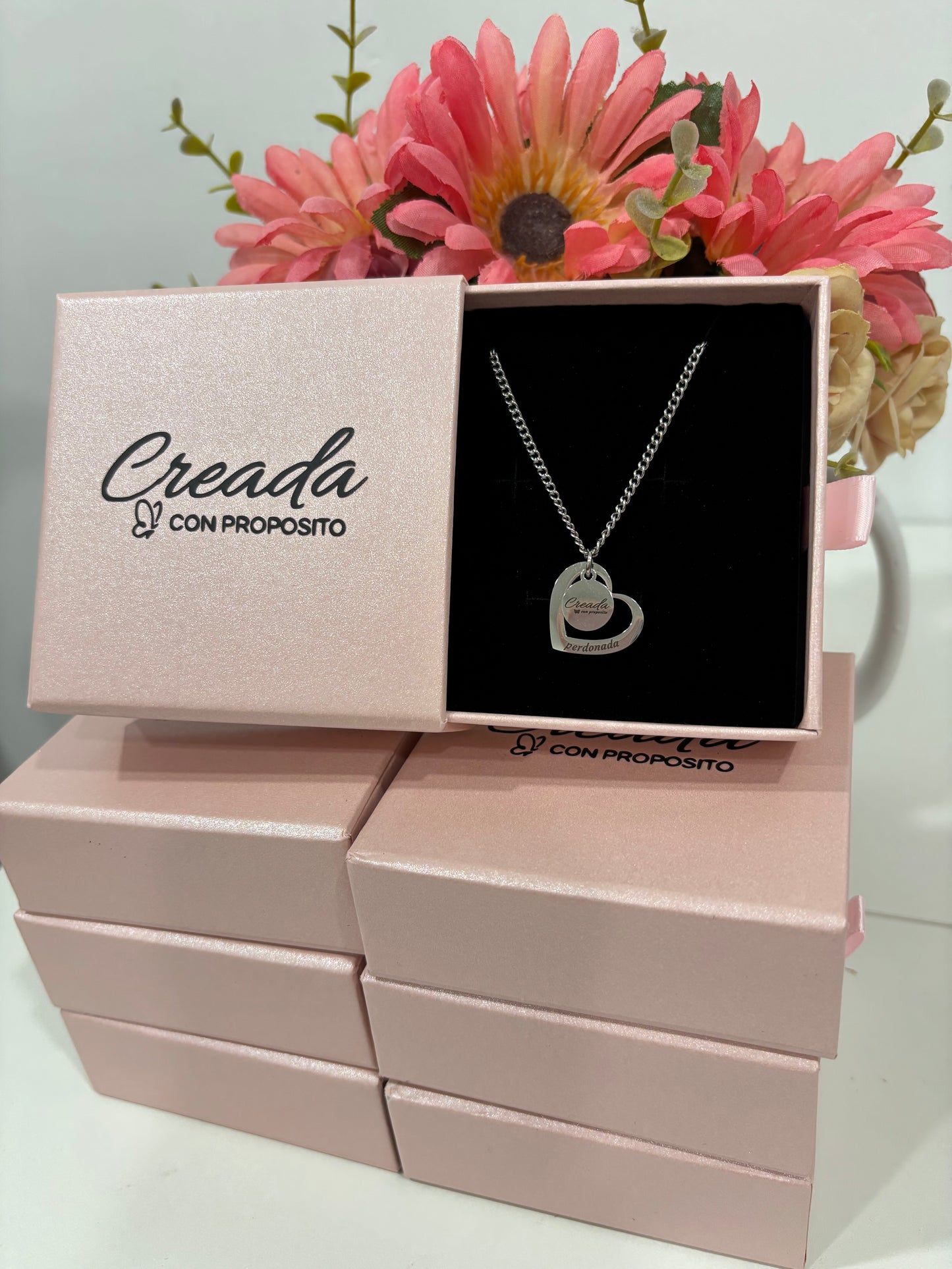 Cadena , perdonada (color plata)