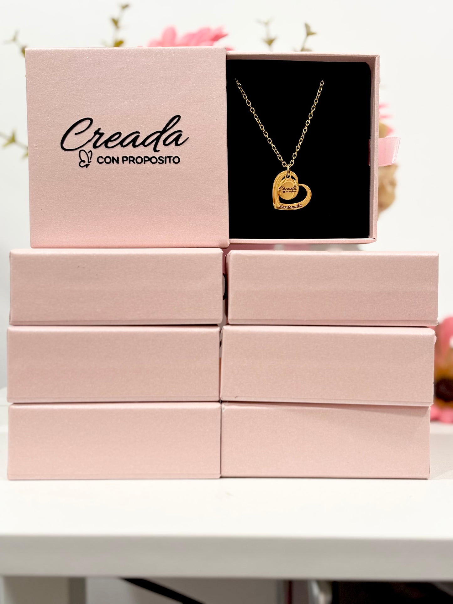 Cadena , perdona (color oro)