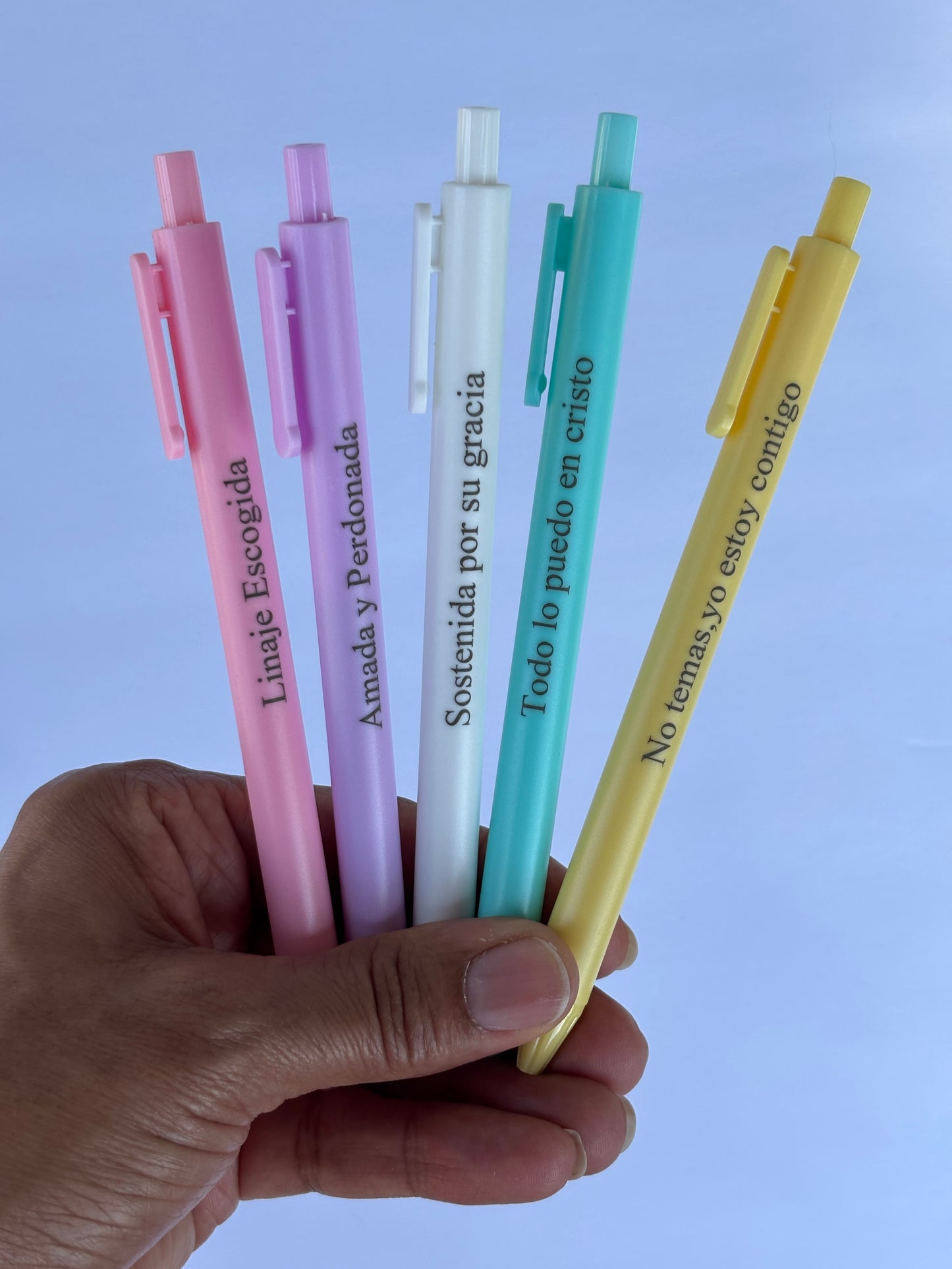 Set de Lapiceros con Mensajes de Fe.