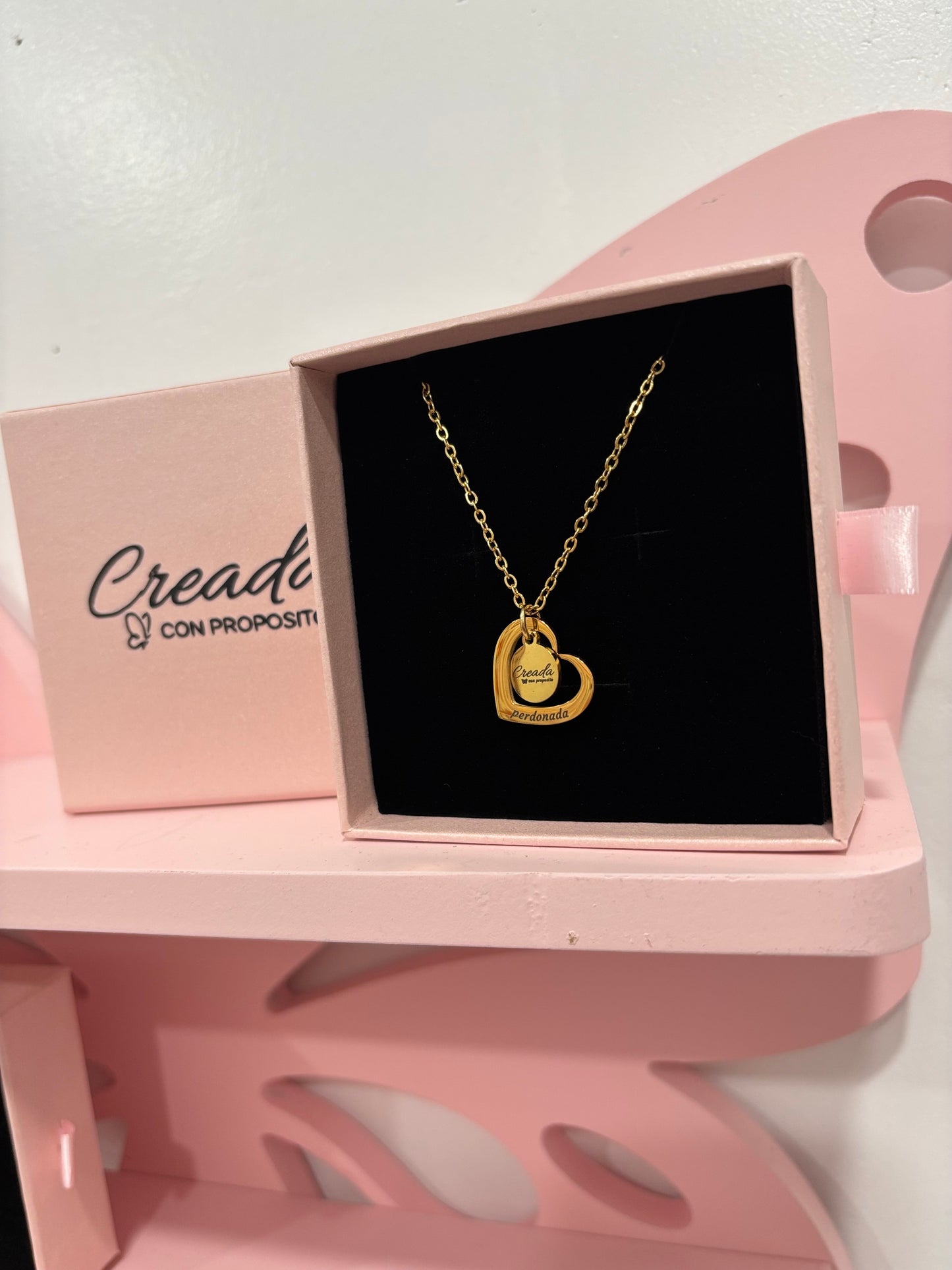 Cadena , perdona (color oro)