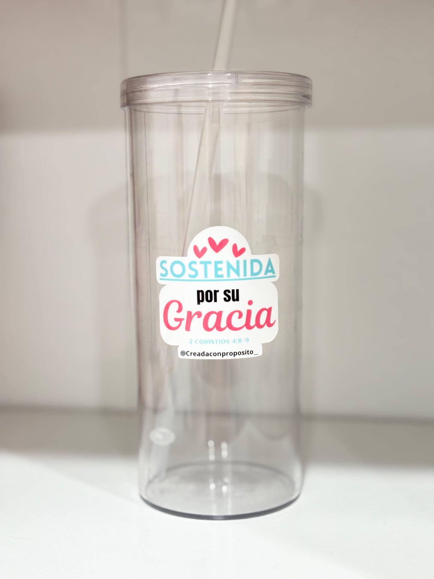 Sticker,Sostenida por su Gracia