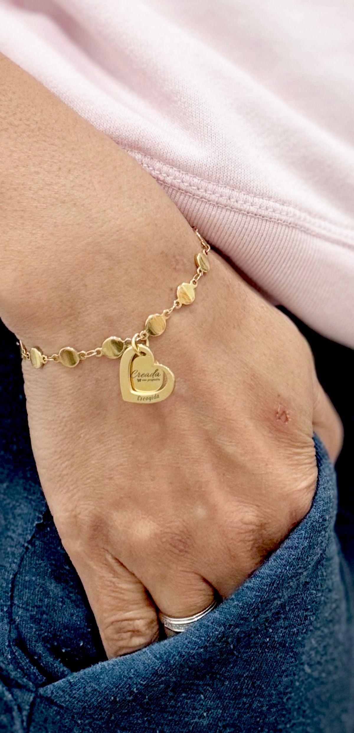 Pulsera, Escogida (color dorado)
