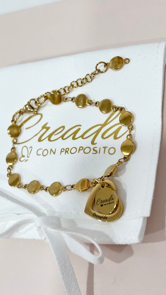 Pulsera, Escogida (color dorado)
