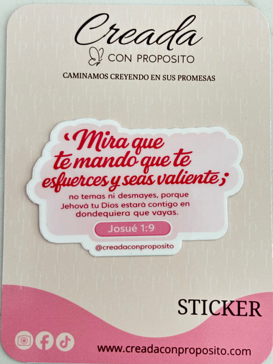 Sticker, Esfuérzate y se valiente
